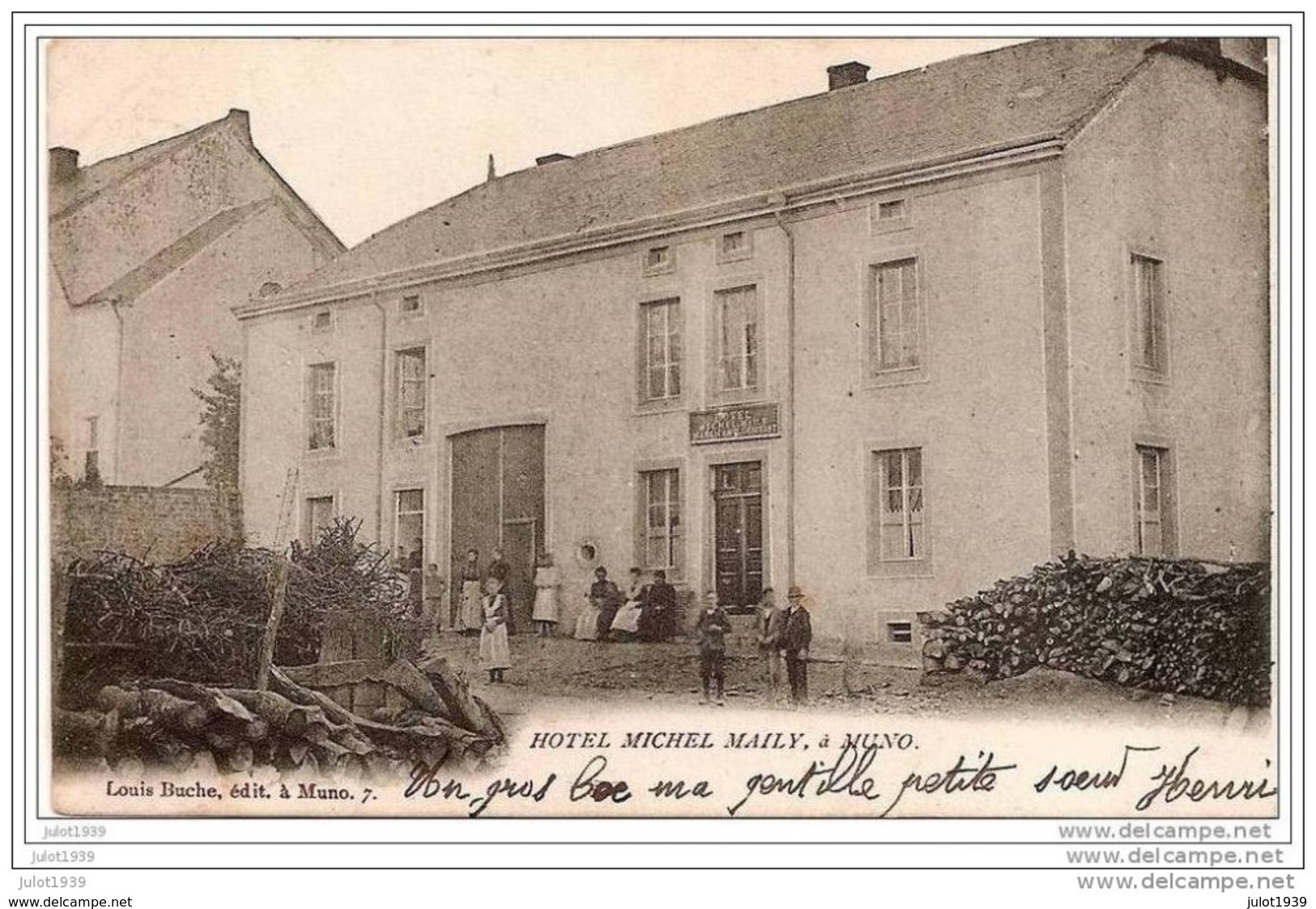 MUNO ..-- Hôtel  Michel - Maily .   1904 Vers FLORENVILLE ( Melle Madeleine Rosembly ) . Voir Verso . - Florenville