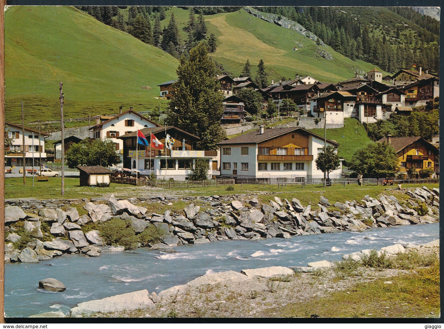 °°° 18082 - SWITZERLAND - GR - SPLUGEN AN DER SAN BERNARDINO STRASSE - 1977 With Stamps °°° - Splügen