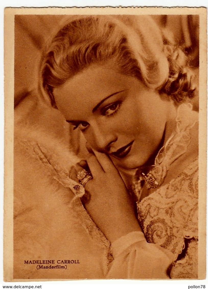 ATTORI - ATTRICI - MADELEINE CARROL (MANDERFILM) - Rizzoli & C. - Milano, 1940-XVIII - Vedi Retro - Attori