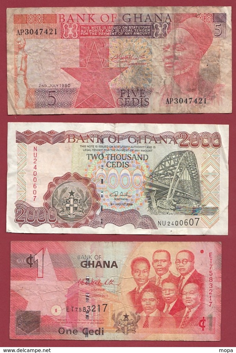 Ghana 10 Billets Dans L 'état - Ghana