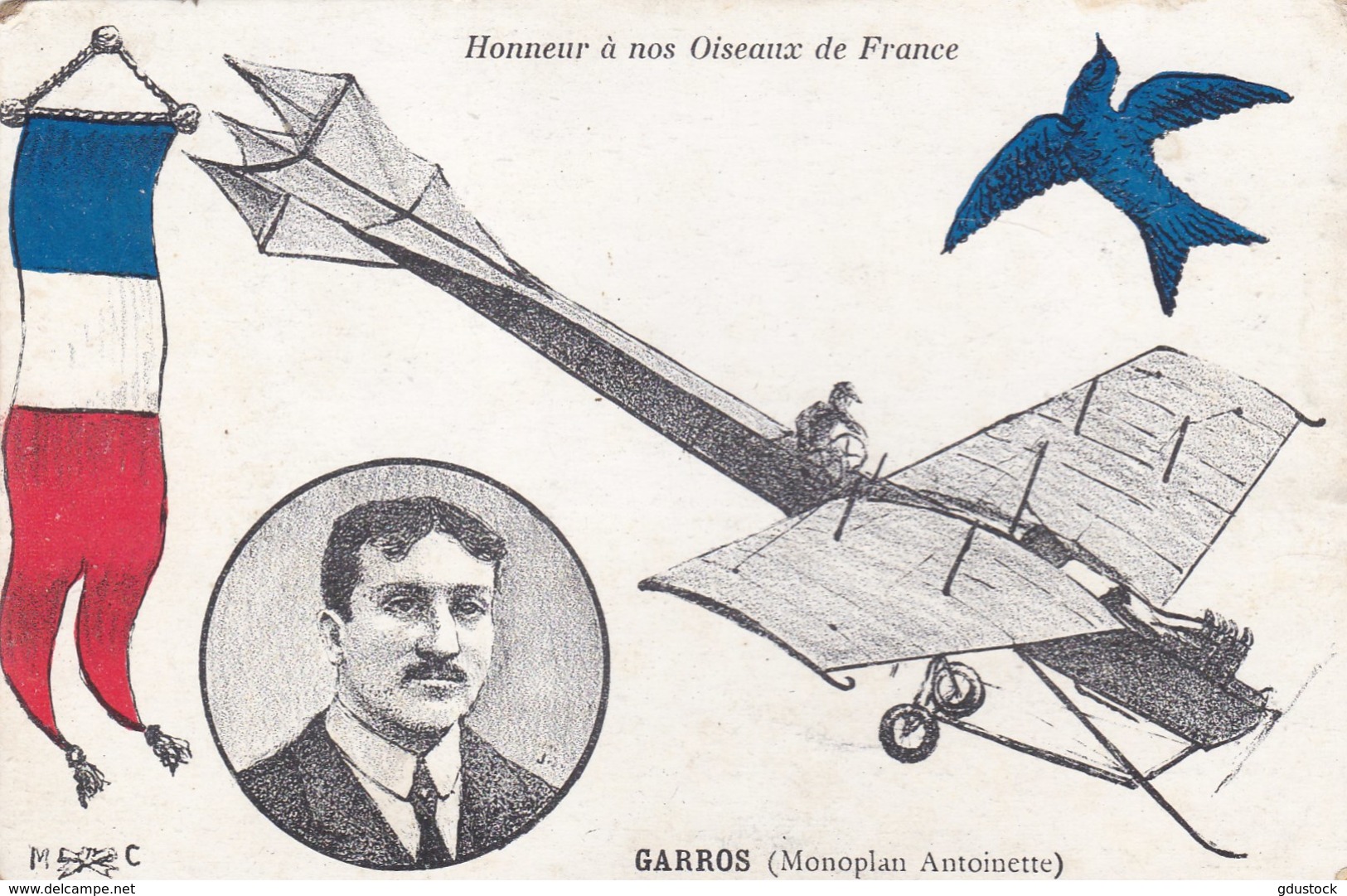 Honneur à Nos Oiseaux De France - Garros (Monoplan Antoinette) - ....-1914: Précurseurs