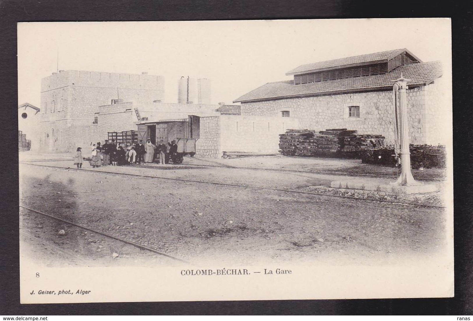 CPA Algérie Colomb Béchar Gare Chemin De Fer Train Non Circulé - Bechar (Colomb Béchar)