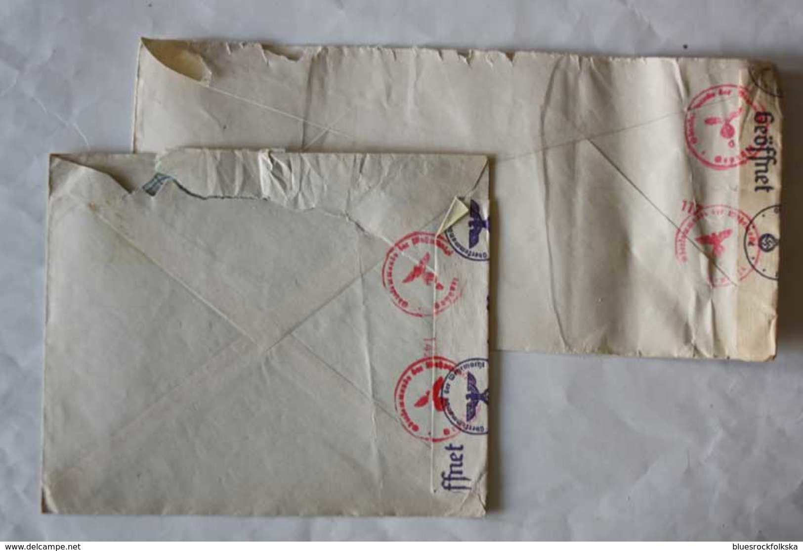 2x Enveloppe Censuré 1941 - Bruxelles/ Lier à Rotterdam - Guerre 40-45 (Lettres & Documents)