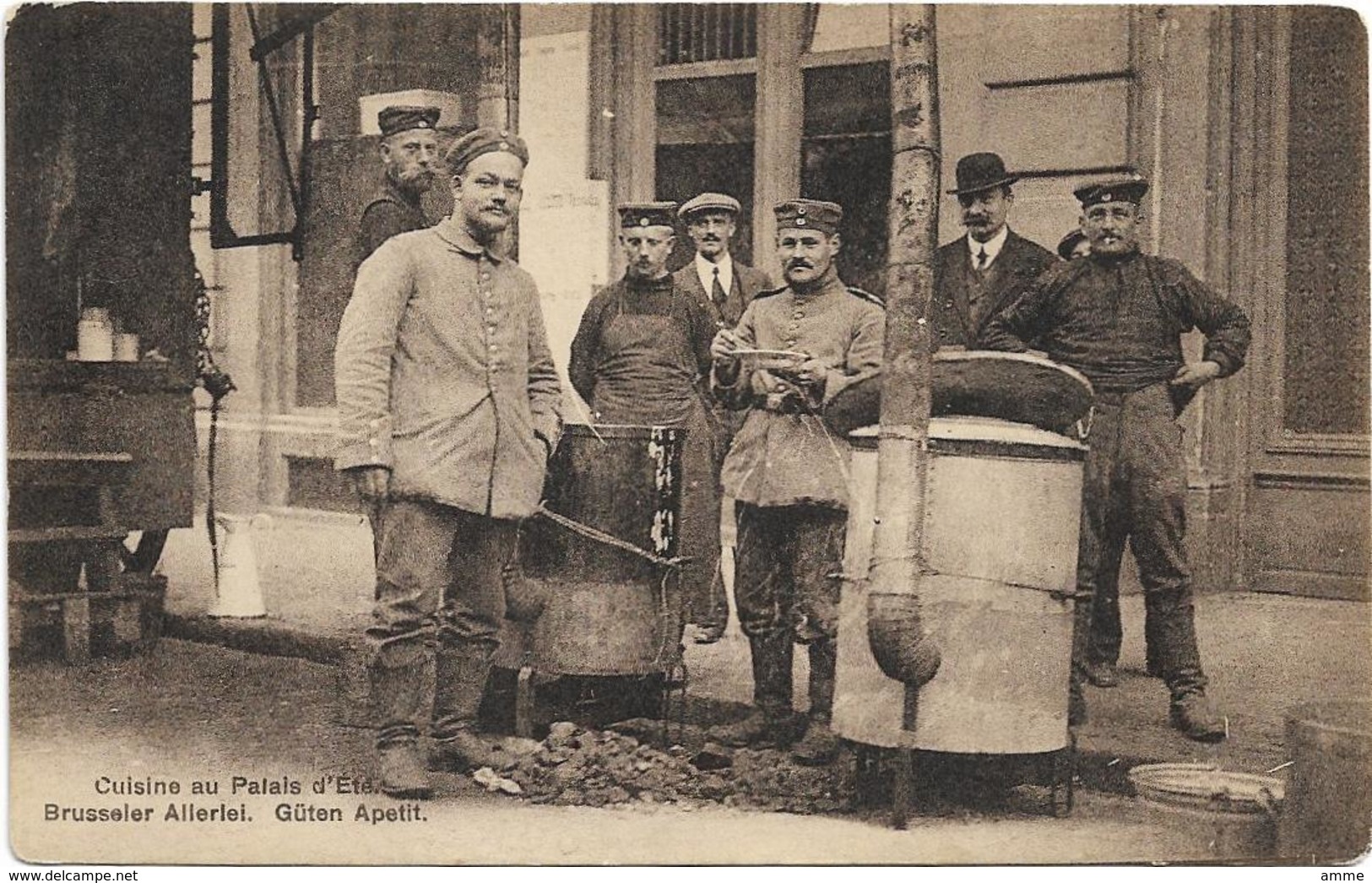 Bruxelles   *  Cuisine Au Palais D'Eté - Brusseler Allerlei - Güten Appetit     (oorlog - Guerre - War - Militair) - Bruxelles-ville