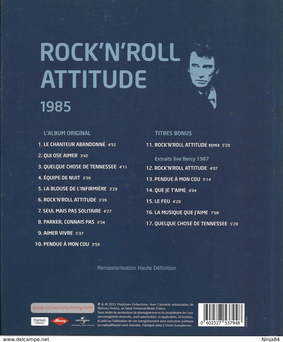 LIVRE + CD  Johnny Hallyday / Michel Berger / Michel Mallory  "  Rock'n'roll Attitude  " - Autres - Musique Française