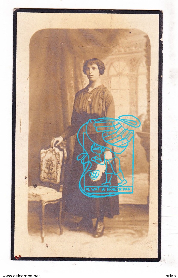 DP Foto - Rachel Alida Bauwens 29j. ° Brugge 1895 † Oostende 1925 X Ernest Warnez - Devotieprenten