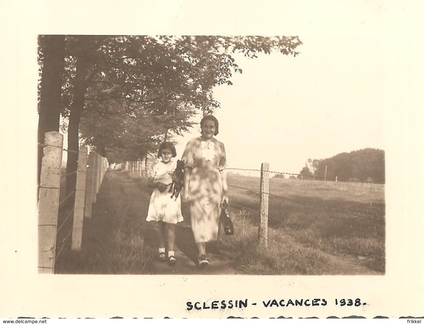 2 X Photo Foto ( 7 X 10 Cm ) Sclessin Vacances 1938 (regio Liège - Ougrée ) - Liege