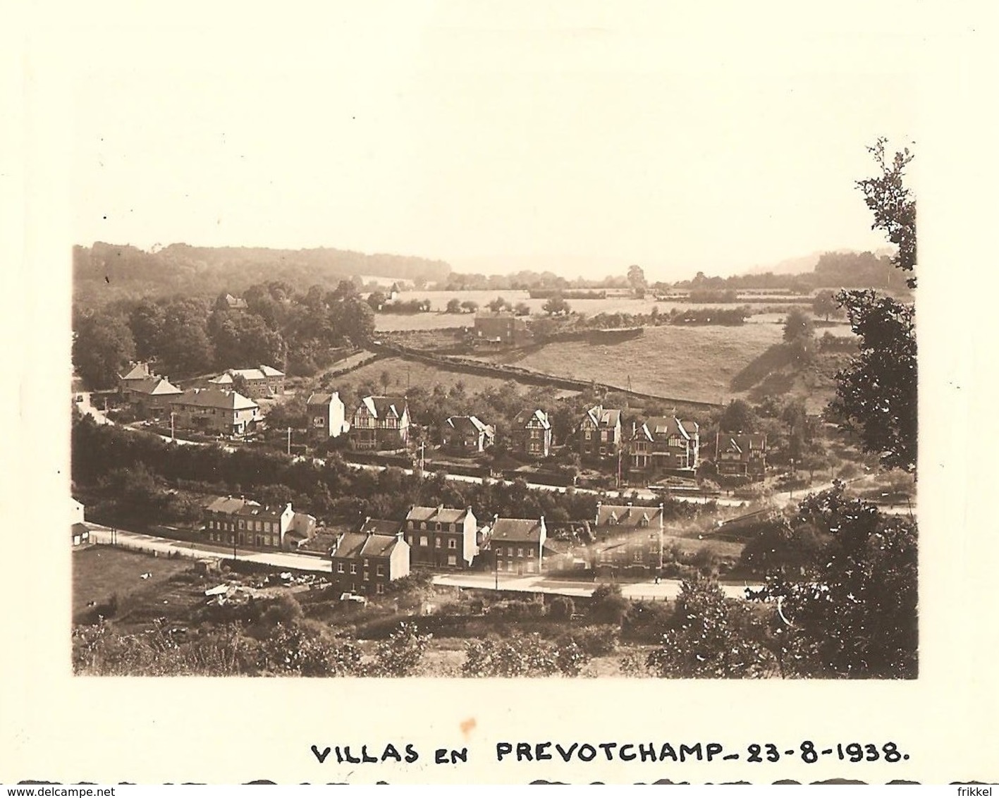 Photo Foto ( 7 X 10 Cm ) Villas En Prevotchamp 1938 (regio Liège - Ougrée ??) - Lüttich