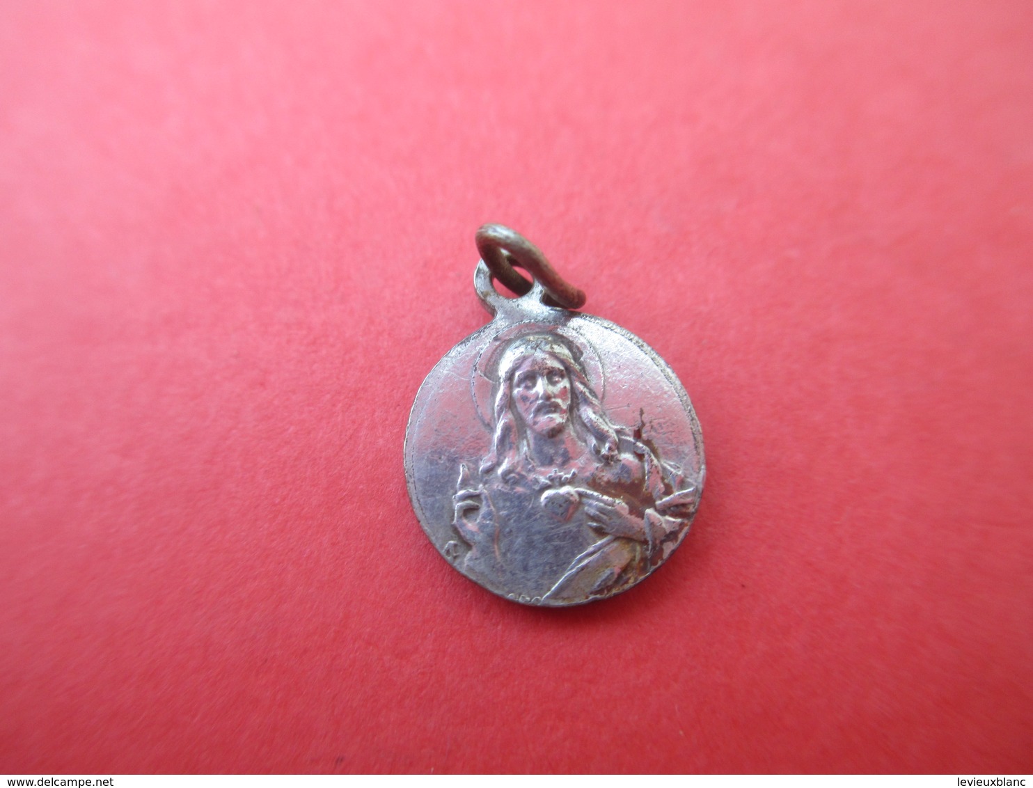 Mini- Médaille Religieuse Ancienne/Coeur De Jesus/ND De Carmel/LASSERRE/Bronze Nickelé/Mi- XXéme CAN600 - Religion & Esotericism