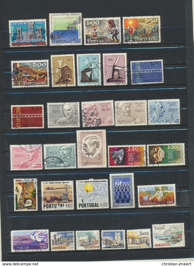 PORTUGAL grosse collection - voir état sur 18 scans  679 timbres diff. très fort soigné