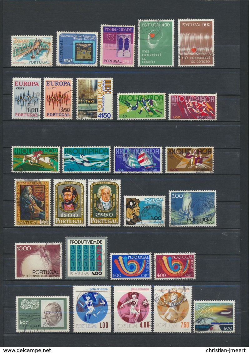 PORTUGAL grosse collection - voir état sur 18 scans  679 timbres diff. très fort soigné