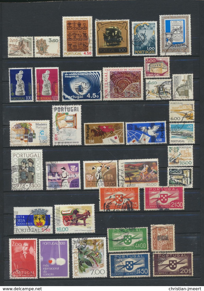 PORTUGAL grosse collection - voir état sur 18 scans  679 timbres diff. très fort soigné