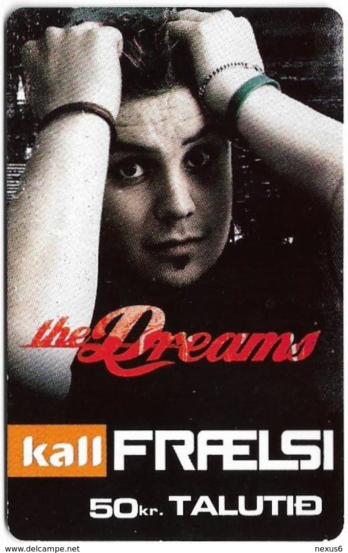 Faroe - Kall, The Dreams #3, 50Kr. GSM Refill, Exp.01.2009, Used - Faroe Islands