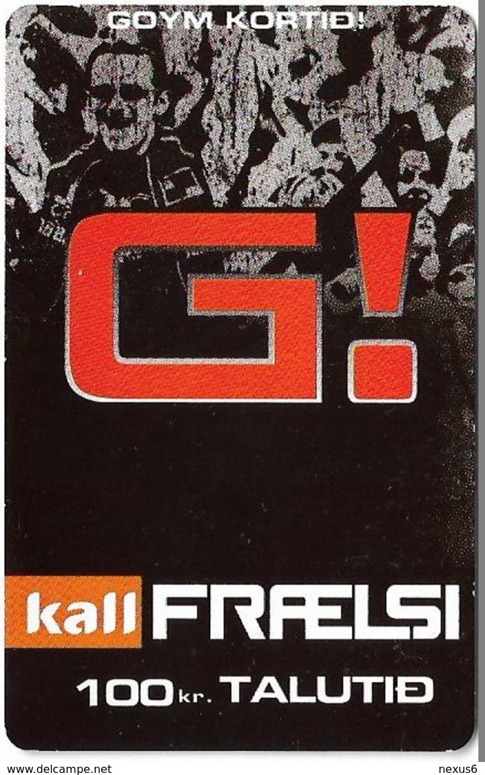 Faroe - Kall, Goym Kortid, G!, 100Kr. GSM Refill, Exp.01.2009, Used - Féroé (Iles)