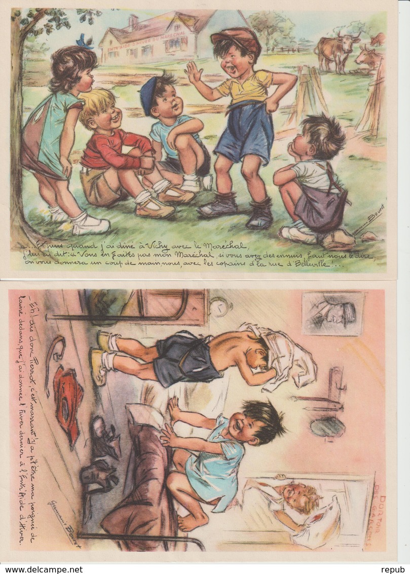 Lot De 6 Gravures Germaine Bouret Dans Sa Pochette Pour Le Secours National - Unclassified