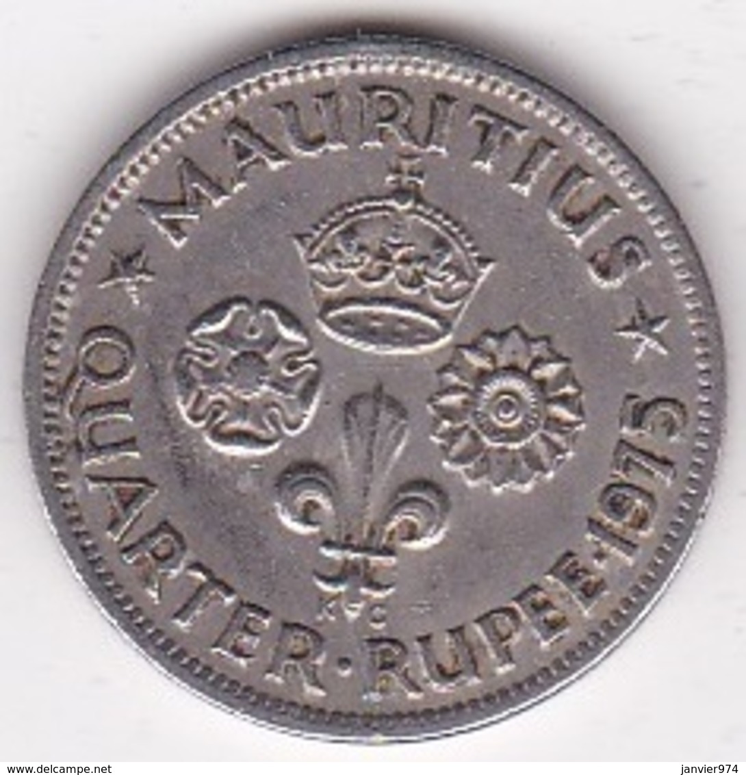 Ile Maurice, 1/4  Rupee 1975 Elizabeth II. KM# 36 - Maurice