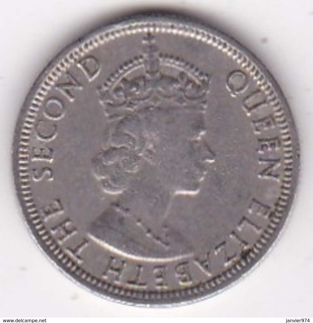 Ile Maurice, 1/4  Rupee 1975 Elizabeth II. KM# 36 - Maurice