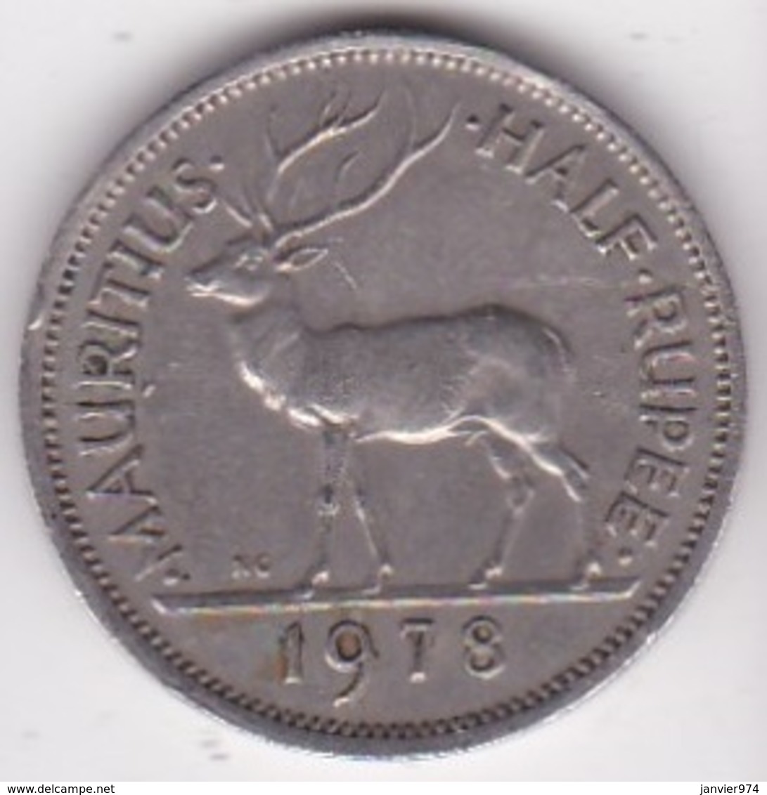 Ile Maurice 1/2 Rupee 1978 Elizabeth II. KM# 37 - Maurice