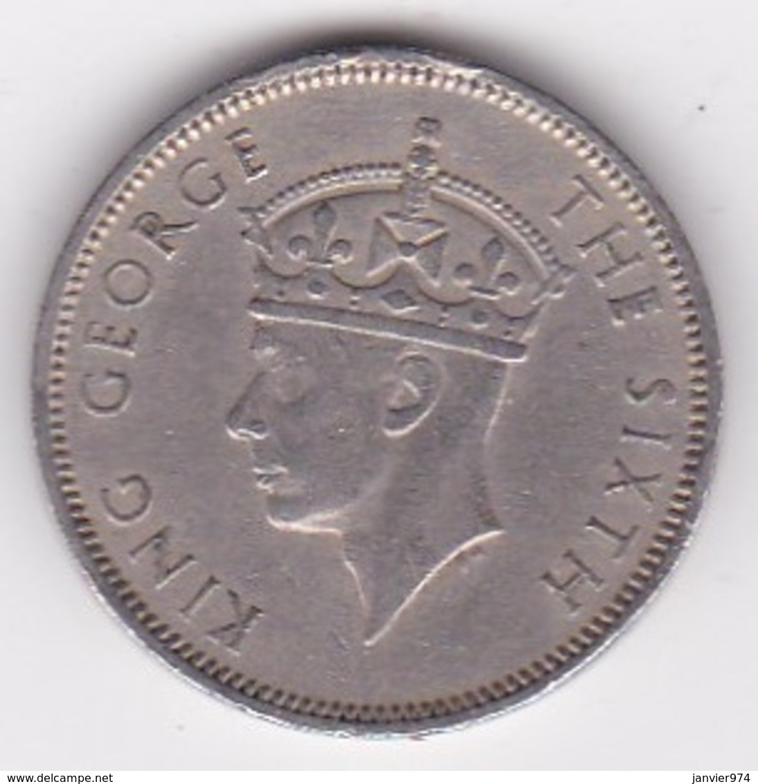 Ile Maurice 1/2 Rupee 1951 George VI. KM# 28 - Maurice