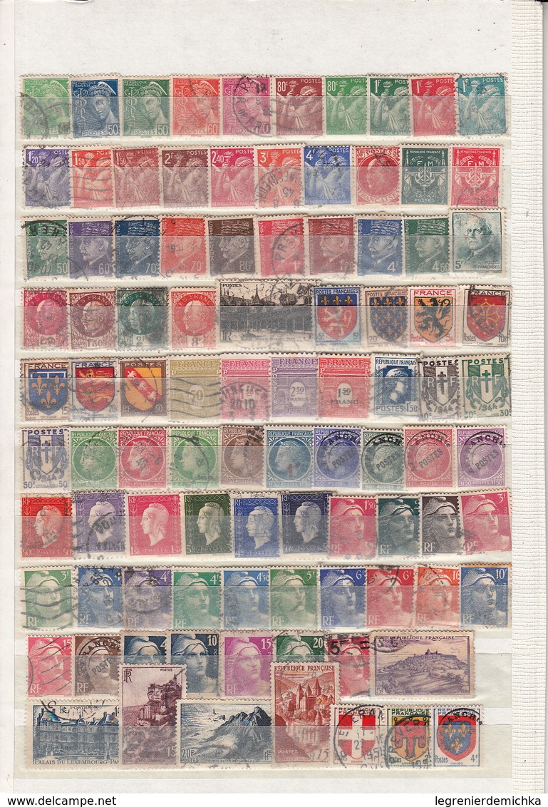 FRANCE De 1907 à 2000 - GROS LOT De TIMBRES Oblitérés - A Saisir ! - Sammlungen