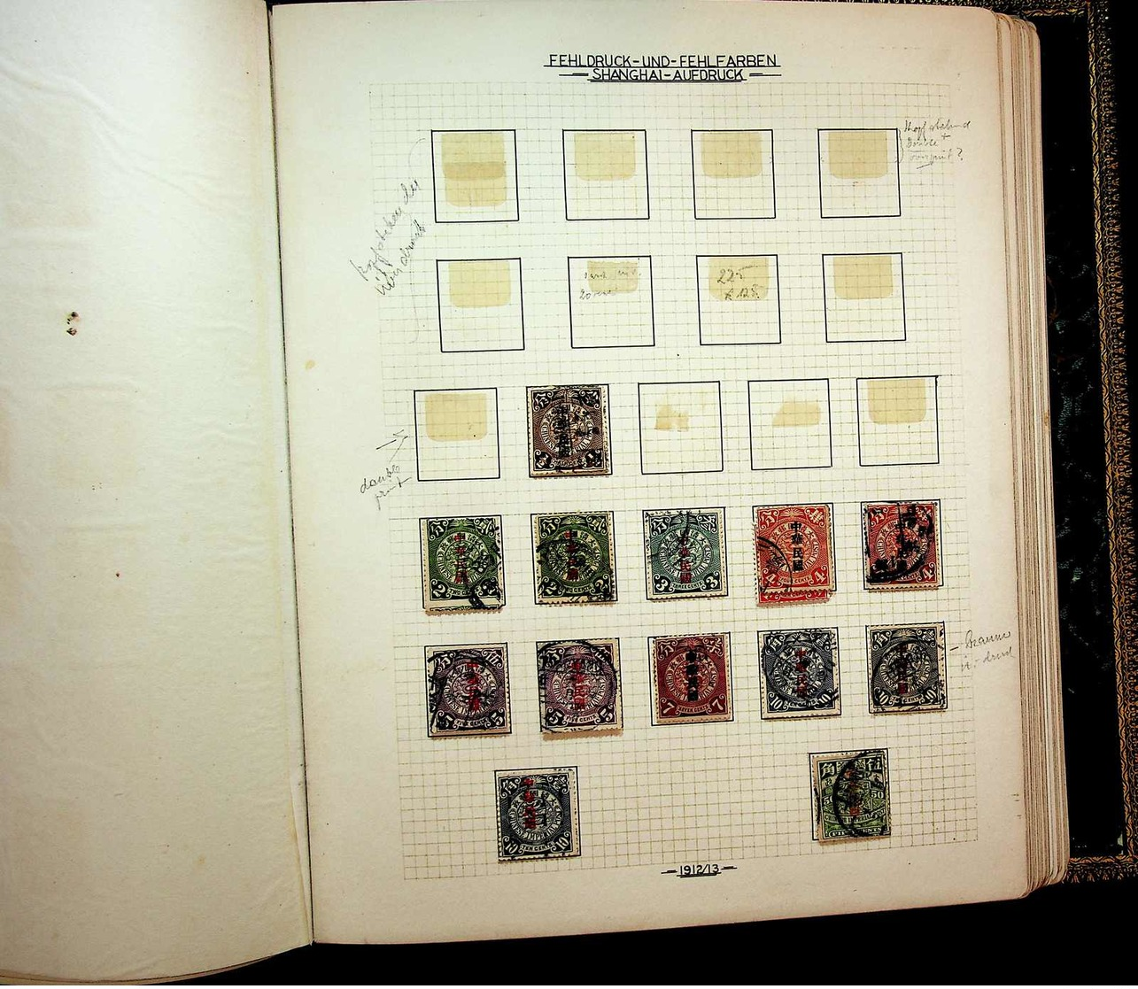 */gest. 1897-32, a part of an oldtime collection in just one album, several interesting material from colour shades, spe