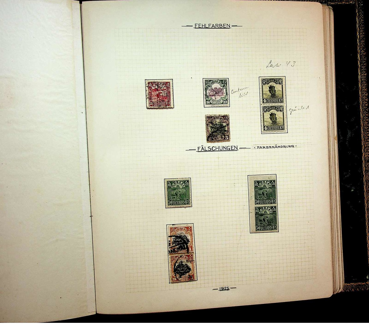 */gest. 1897-32, a part of an oldtime collection in just one album, several interesting material from colour shades, spe
