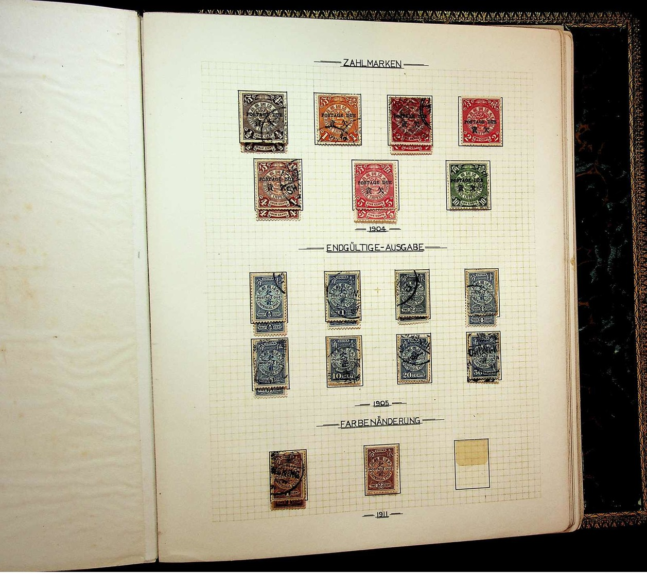 */gest. 1897-32, a part of an oldtime collection in just one album, several interesting material from colour shades, spe