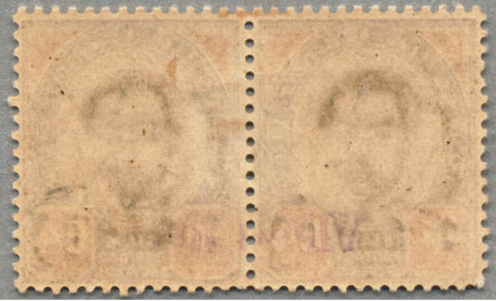 */Paar 1899, 2a., Pair, Missprint "1" Instead Of "2" Atts On Left Stamp, M Not H, XF!. Estimate 800€. - Thailand