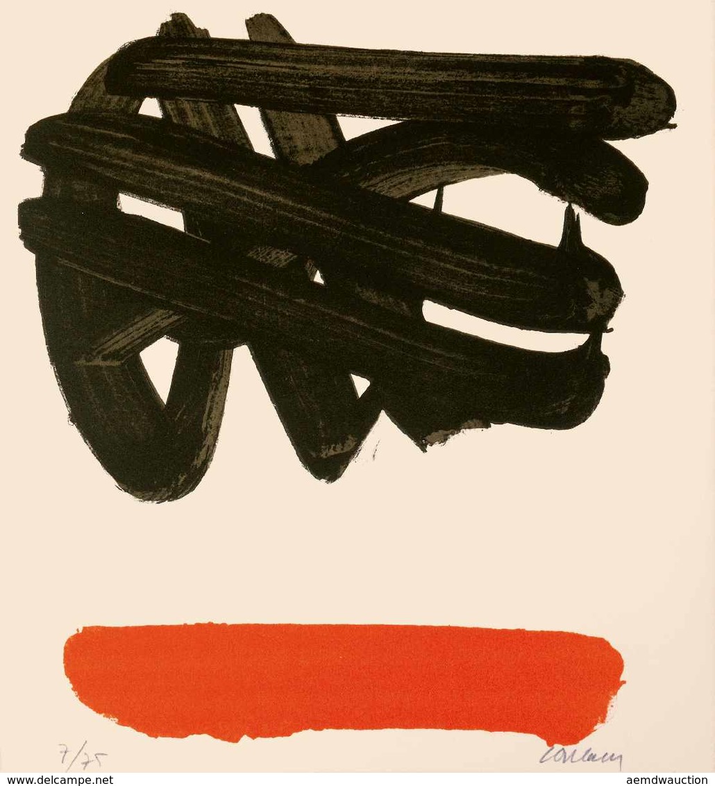Pierre SOULAGES - Lithographie N° 30. - Sin Clasificación