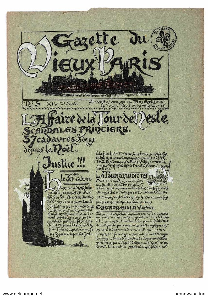 Albert ROBIDA, SOUS LA DIR. DE - Gazette Du Vieux Paris - Unclassified