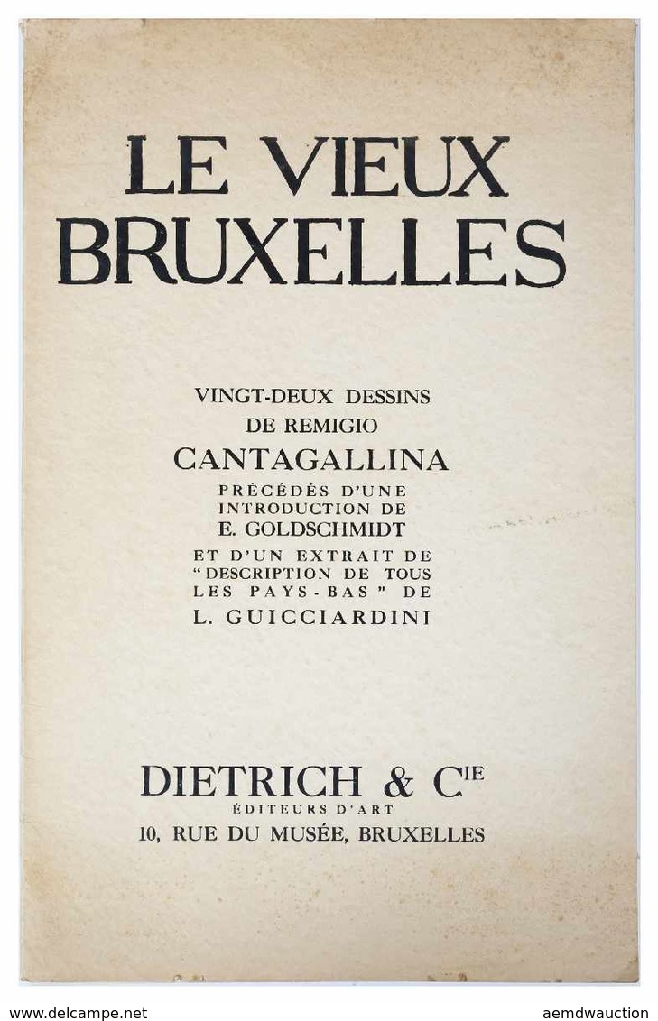 [BELGIQUE] Remigio CANTAGALLINA - Le Vieux Bruxelles. V - Cartes Topographiques