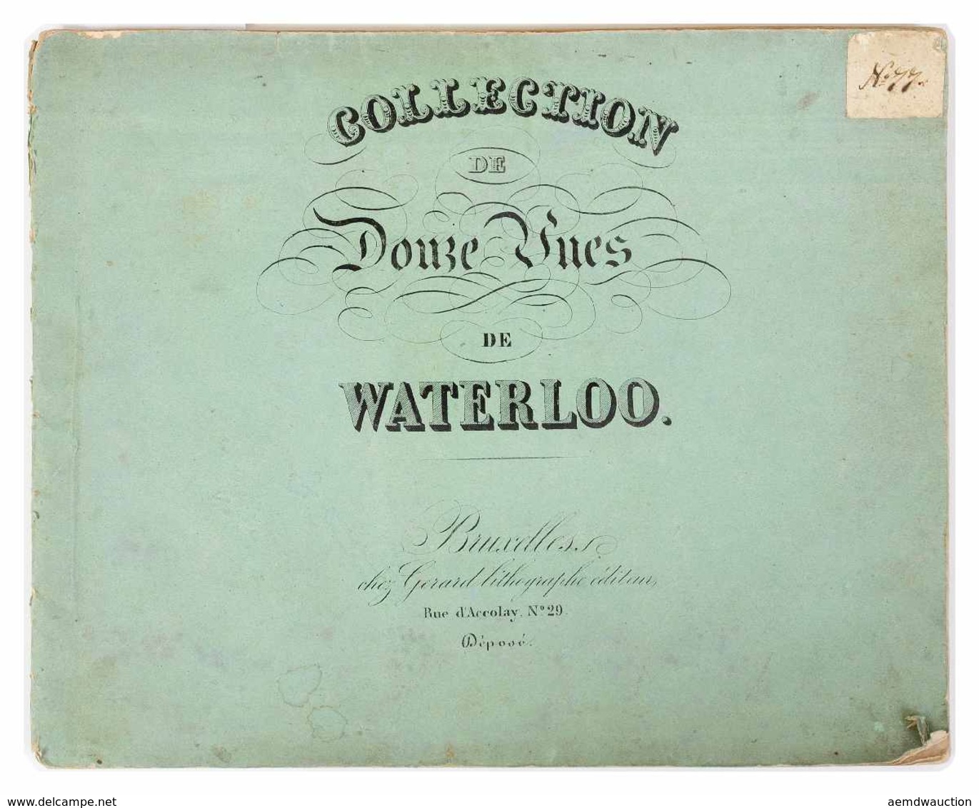 [BELGIQUE] COLLECTION DE DOUZE VUES DE WATERLOO. - Cartes Topographiques