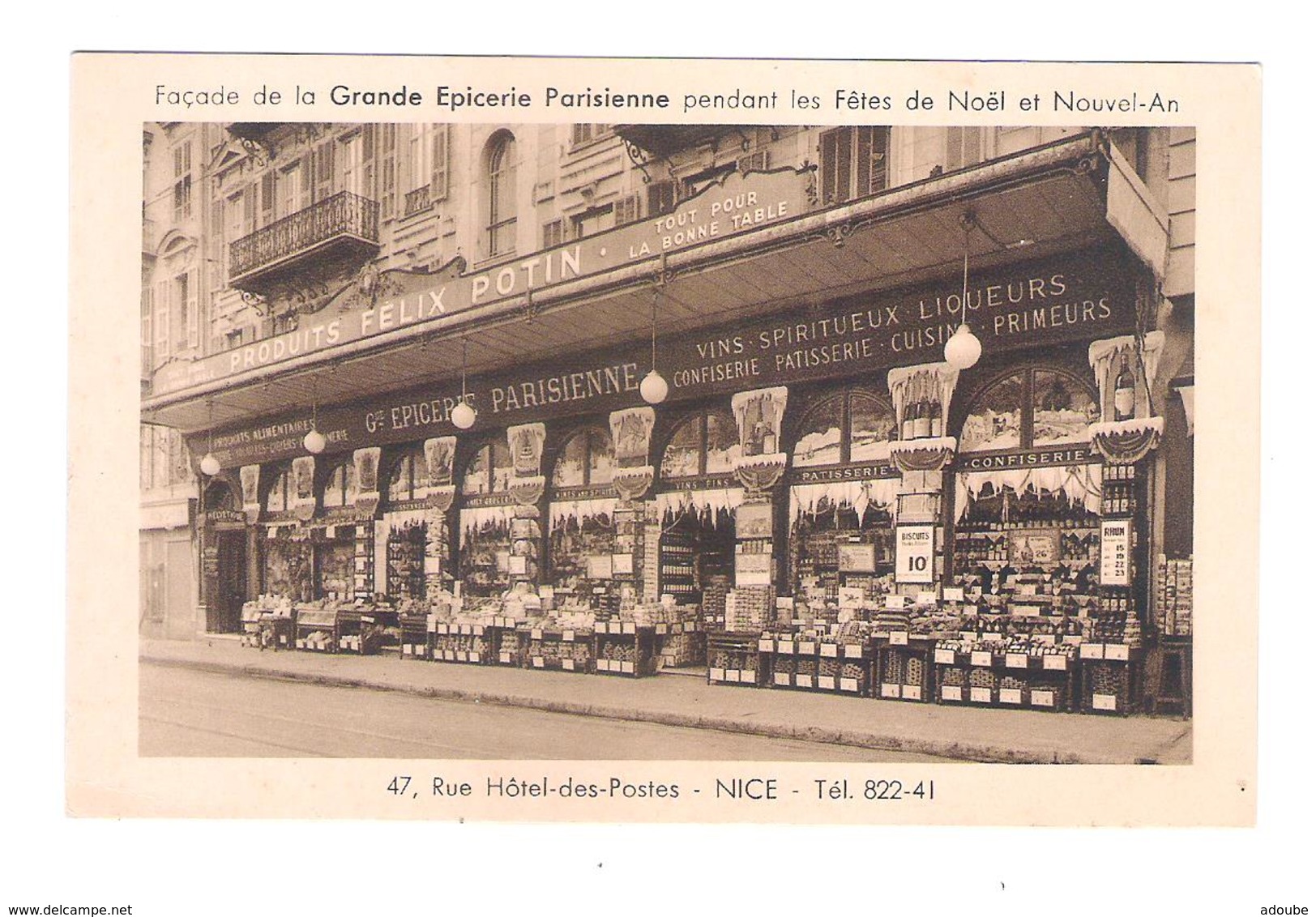 Nice Façade De La Grande Epicerie Parisienne Pendant Les Fêtes De Noël Et Nouvel-An - Altri & Non Classificati