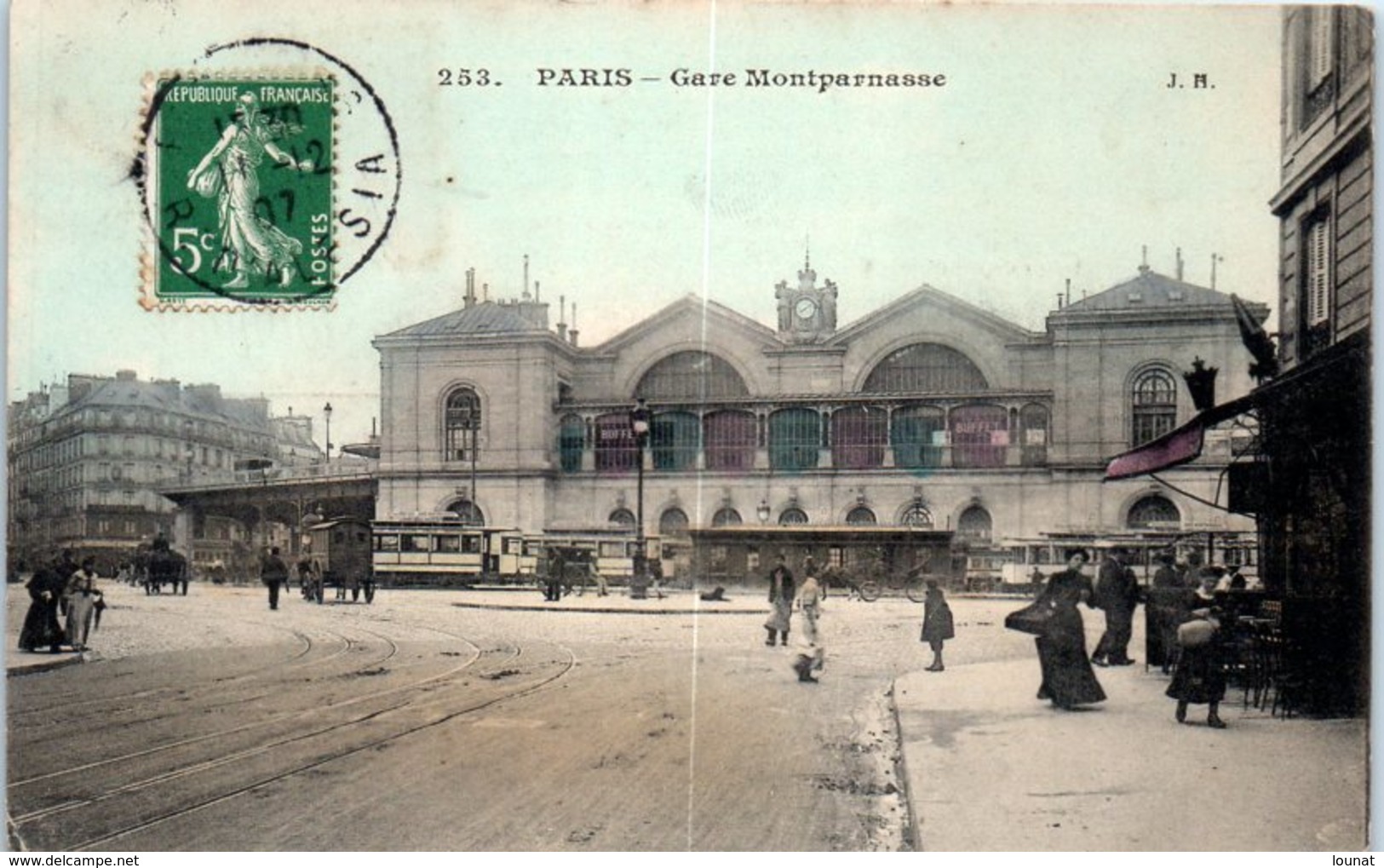 75 PARIS 15ème - Gare Montparnasse (la Ligne Dans Le Milieu Est Un Défaut Scan) * - Arrondissement: 15