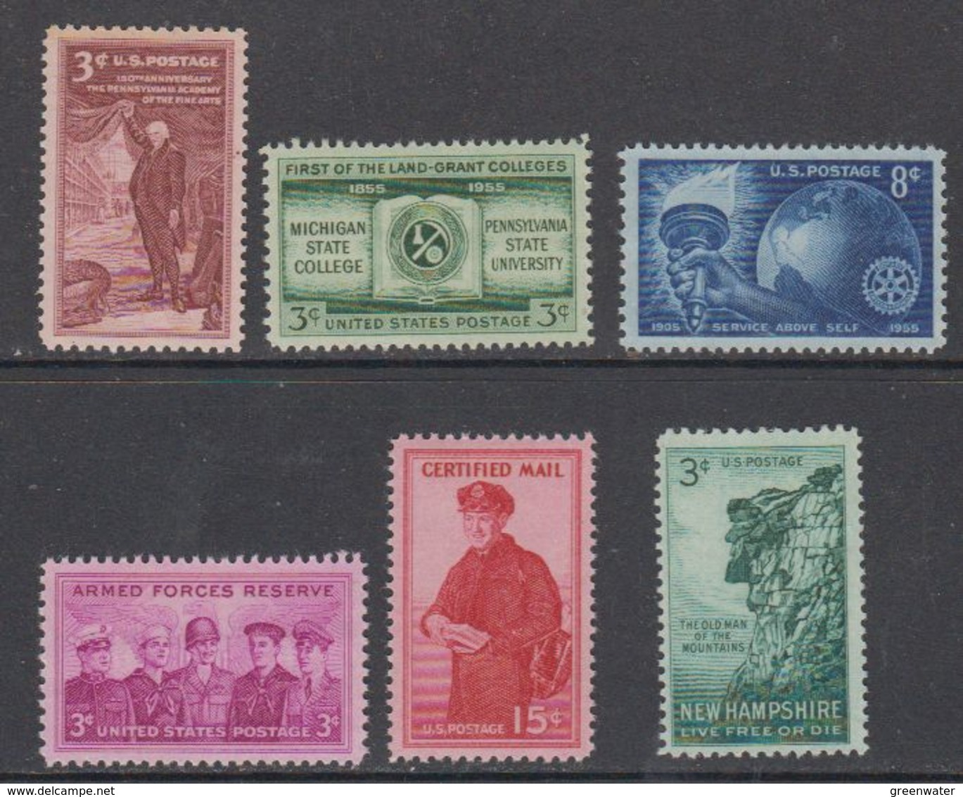 USA 1955 6v ** Mnh (46149) - Neufs