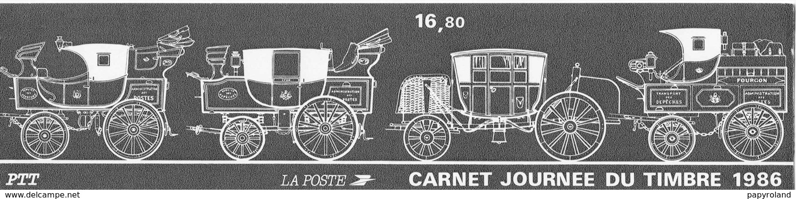 TIMBRES JOURNÉE DU TIMBRE                                        - CARNET  BC 2411A  -    1986   -NON PLIE  - - Collections