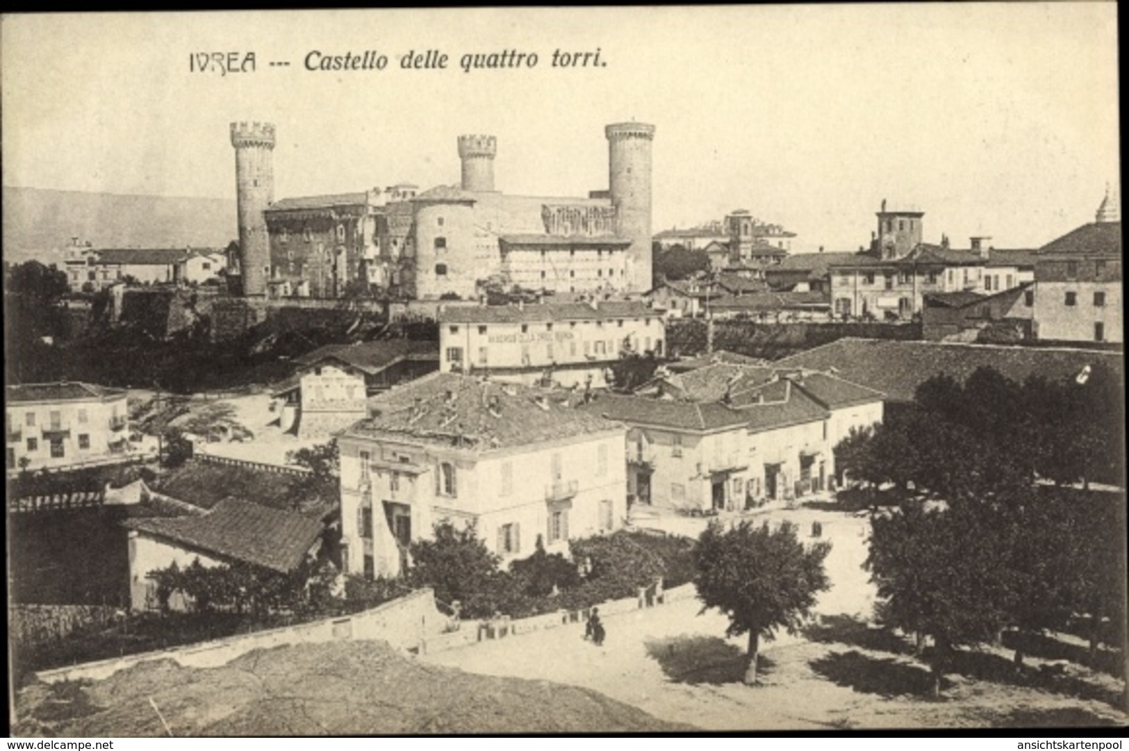 Cp Ivrea Piemonte, Castello Delle Quattro Torri - Sonstige & Ohne Zuordnung