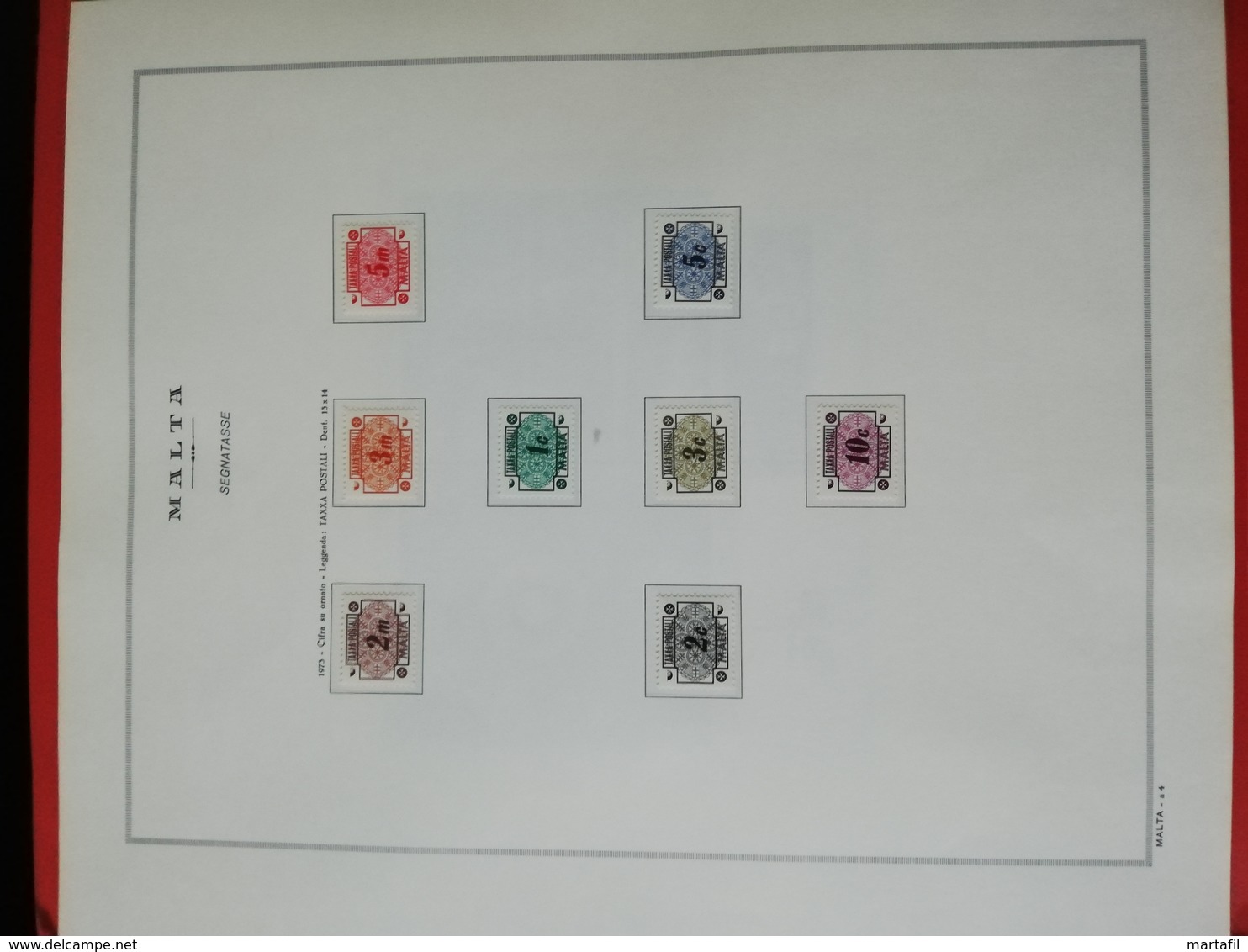 Malta COLLEZIONE Primo Periodo Repubblica MNH ** montato su Album ad anelli