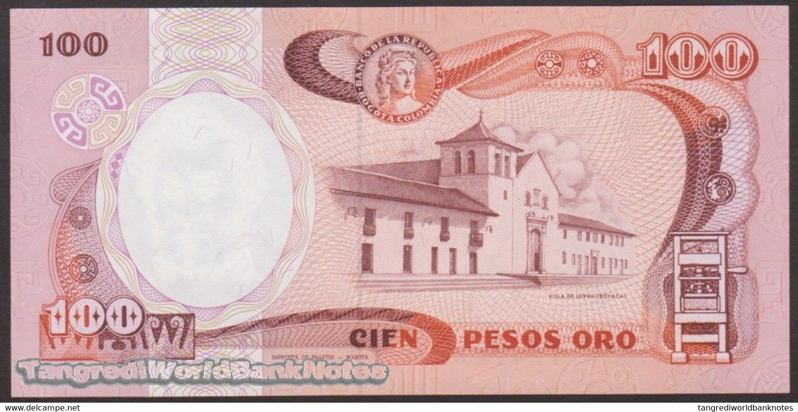 TWN - COLOMBIA 426b2 - 100 Pesos Oro 1.1.1986 UNC - Colombia