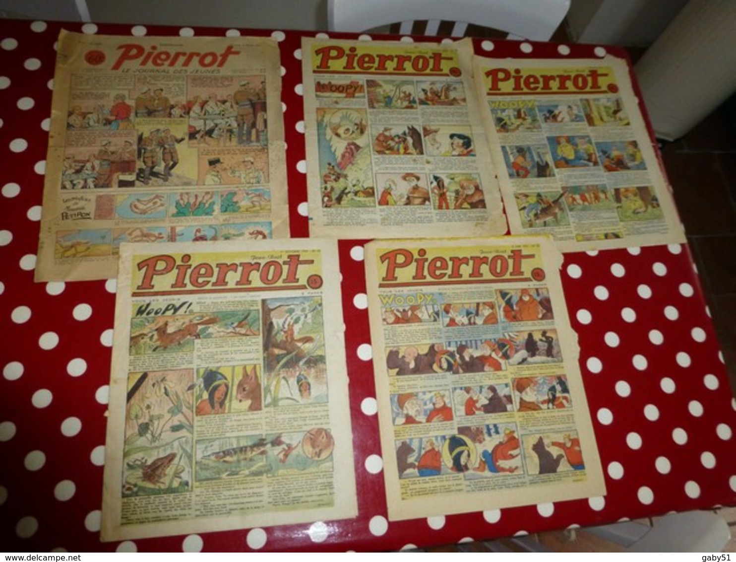 Pierrot, 1940 à 1951,  Lot De 5 Numéros   ; L06 - Tarzan