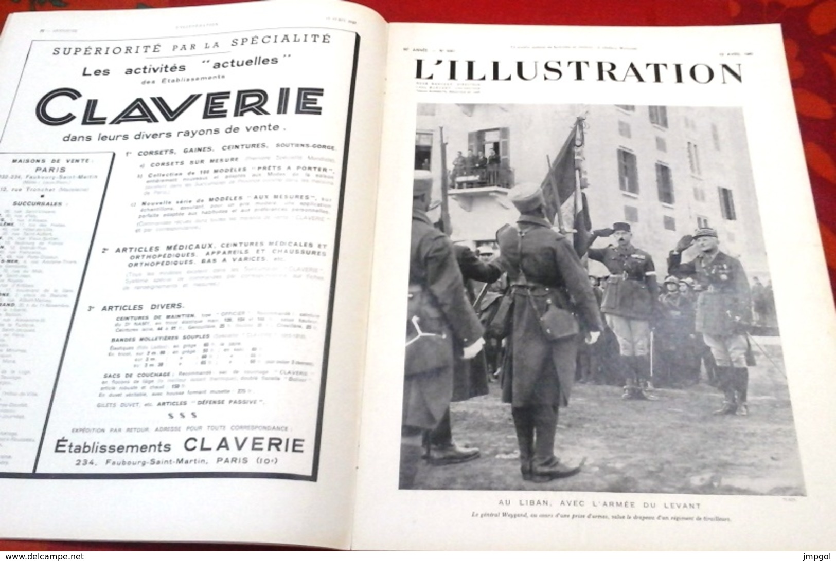 WW2 L'Illustration N°5067 Avril 1940 Armée Du Levant Weygand,Ambassade France Varsovie,Troupes De La Ligne Maginot - L'Illustration