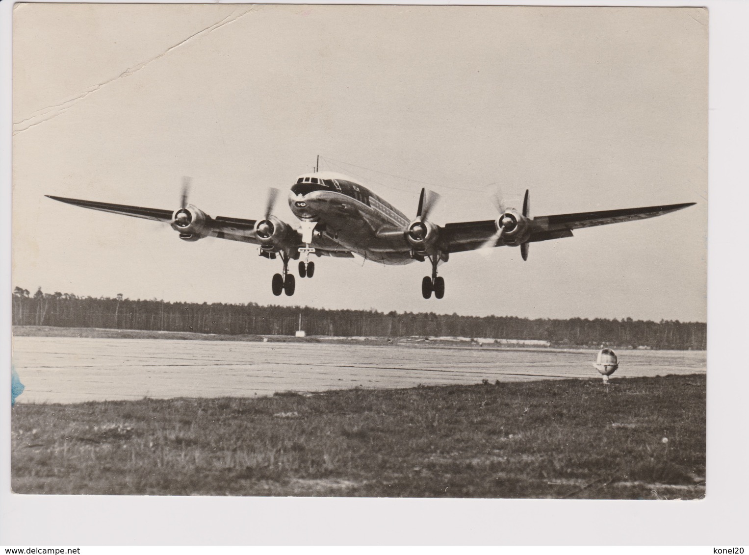 Vintage Rppc KLM K.L.M. Royal Dutch Airlines Lockheed Constellation L-1049 Aircraft - 1946-....: Era Moderna