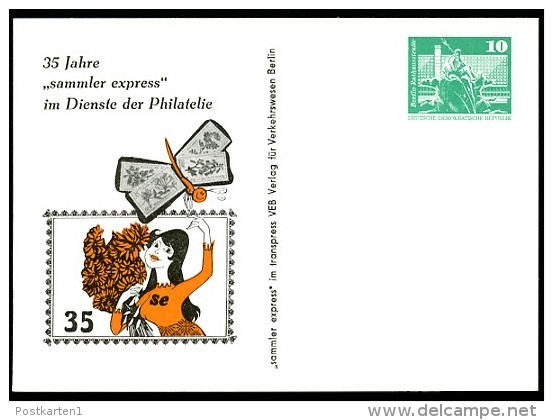 DDR PP16 B2/003 Privat-Postkarte SAMMLER EXPRESS Berlin 1982 - Cartes Postales Privées - Neuves