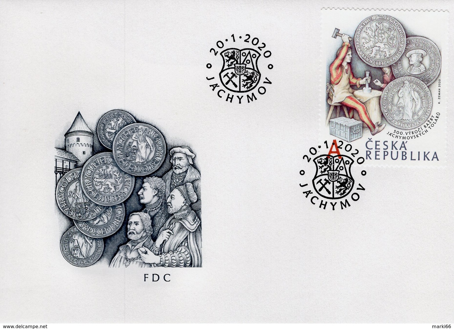Czech Republic - 2020 - Jáchymovs Thaler - 500th Anniversary - FDC (first Day Cover) - FDC