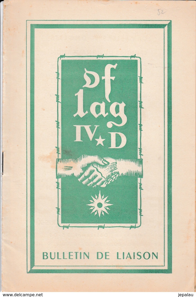 Bulletin De Liaison "OFLAG IV D" Camp De Prisonniers En Allemagne (Avril 1952) - 1939-45