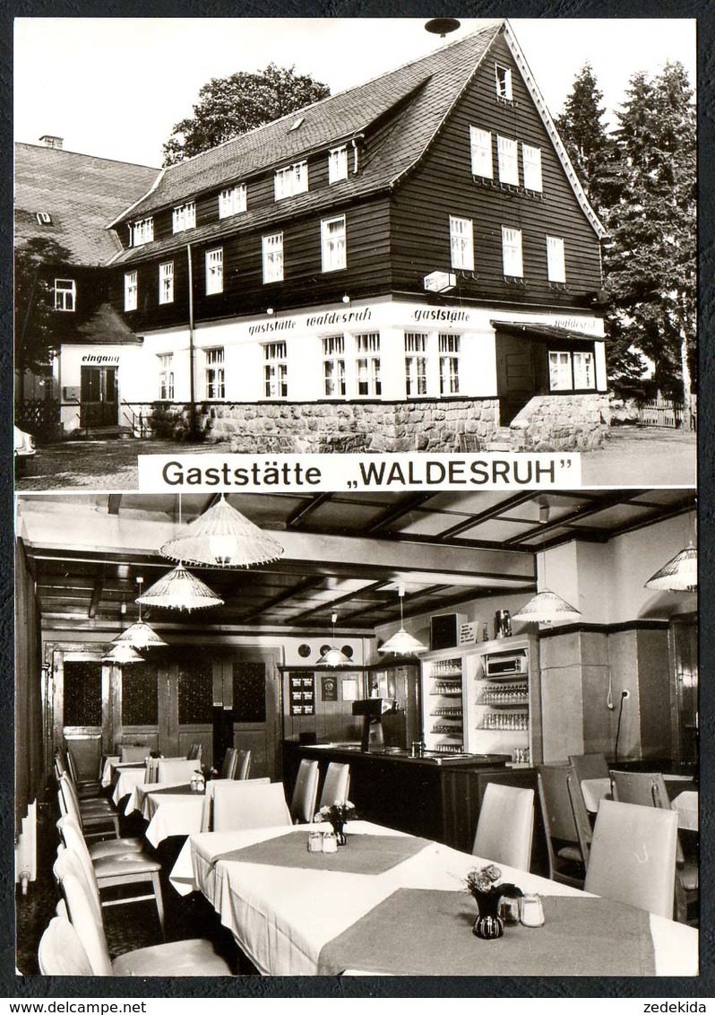 C1411 - Oelsnitz Gaststätte Waldesruh Innenansicht - Köhler & Büßer - Oelsnitz I. Erzgeb.