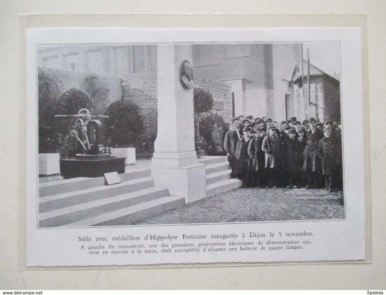 DIJON  - Génératrice électrique "Hippolyte Fontaine"  -  Coupure De Presse De 1933 - Autres Appareils