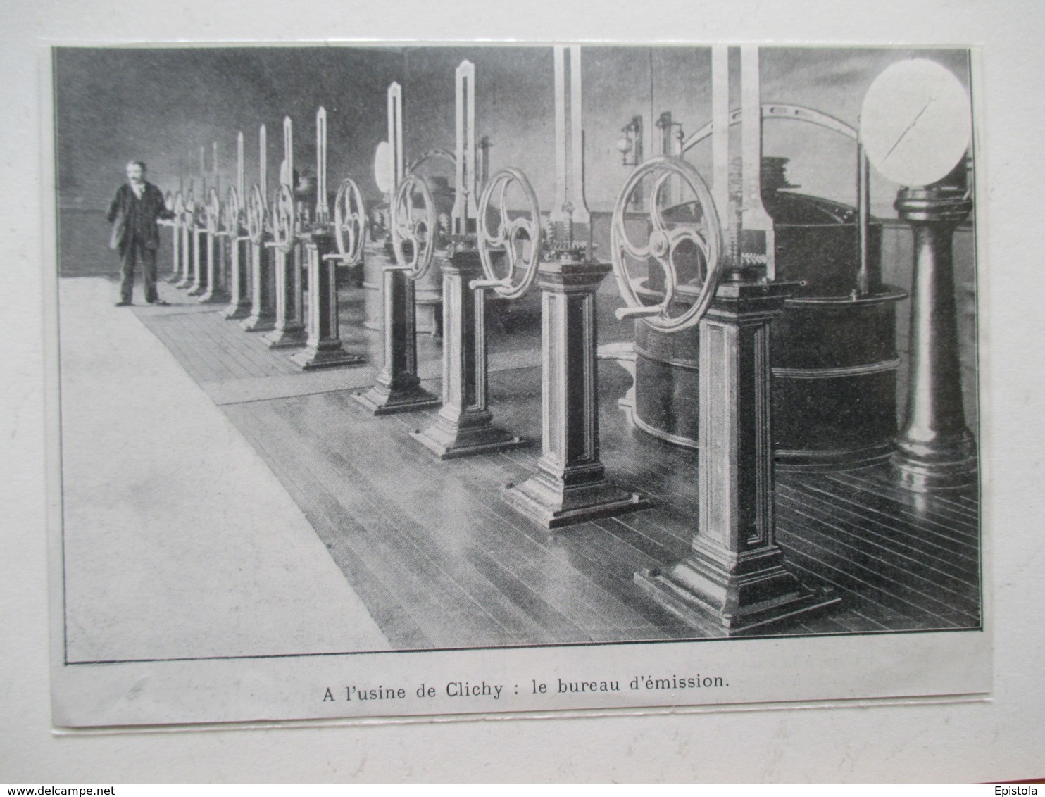 CLICHY LA GARENNE (92)  - Le Bureau D'emeteurs à Gaz  -  Coupure De Presse De 1902 - Other Apparatus