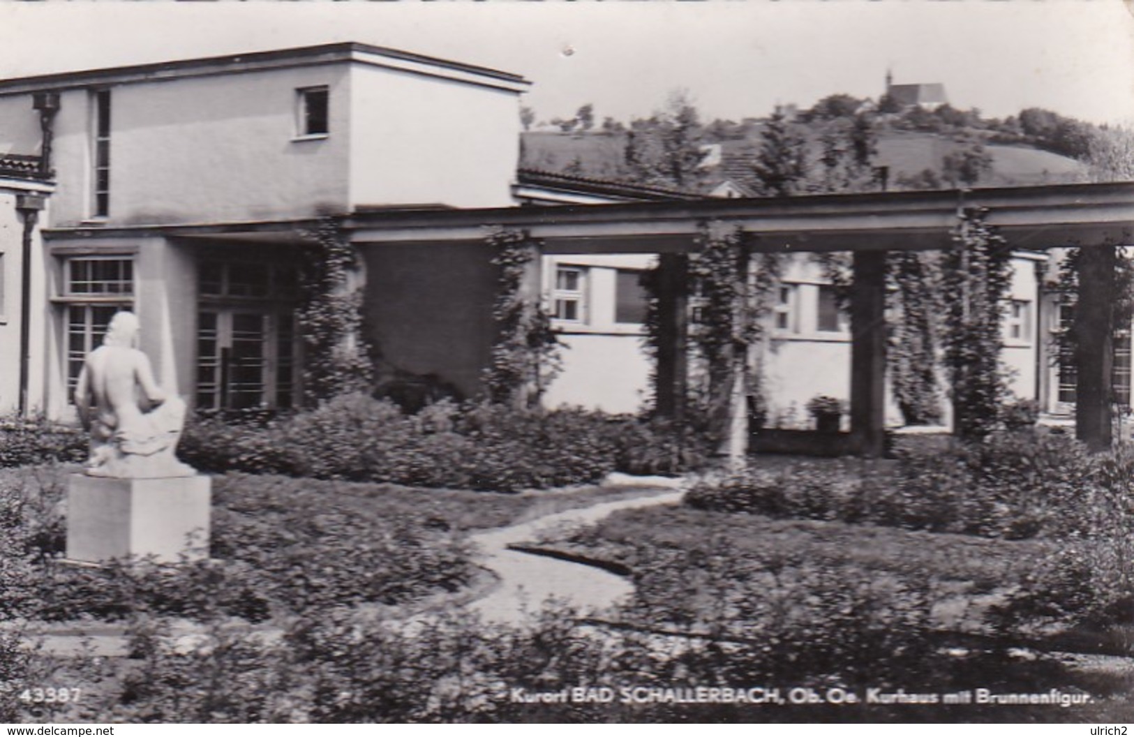 AK Bad Schallerbach - Kurhaus Mit Brunnenfigur - 1957 (47224) - Bad Schallerbach