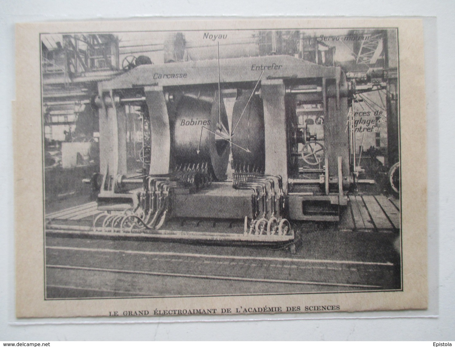 MEUDON (Office De Recherche)  Grand Electroaimant   -  Coupure De Presse De 1928 - Autres Appareils